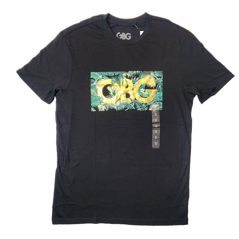 G by GUESS Los Angeles Men's Short Sleeve T-Shirt Size S Danny Tee Black/Gold